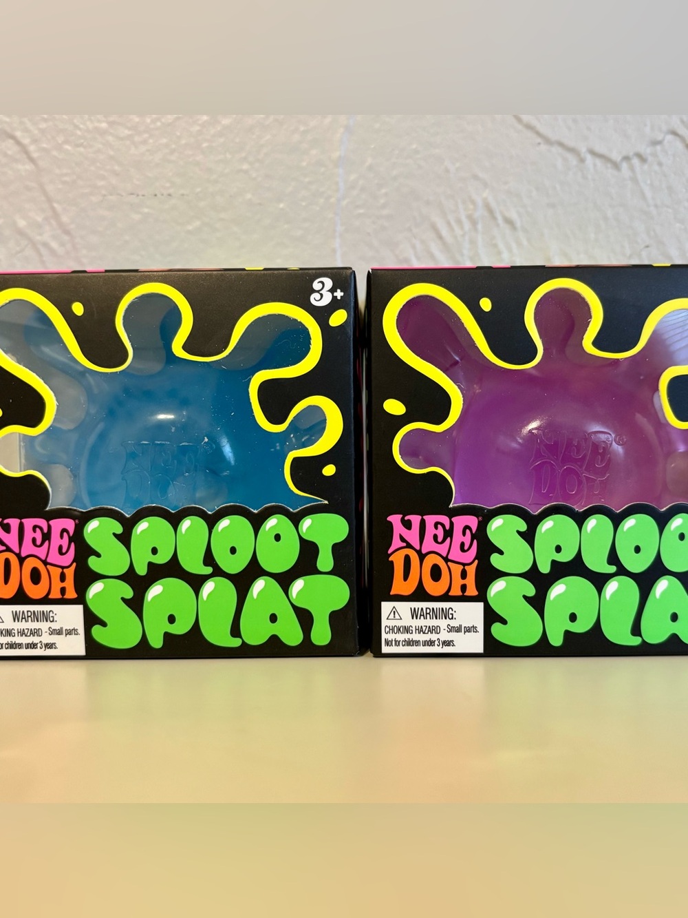 NeeDoh Sploot Splat Kids Sensory Toy - Blue and Purple